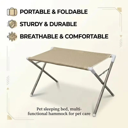Multi-Functional Pet Grooming Hammock with Bath Support Rack, Ideal for Cat & Dog Bathing and Nail Trimming