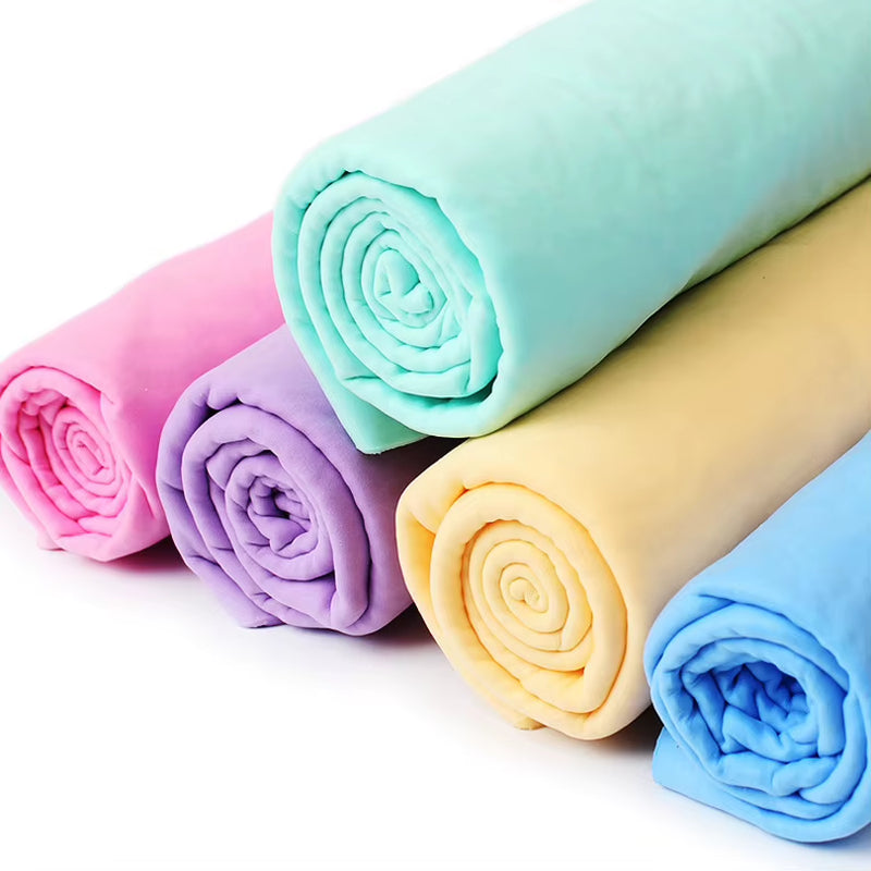 Wholesale High Quality PVA Chamois Towel Super Absorbent Chamois Cloth Softnessdrying Towel PVA Pet Towel