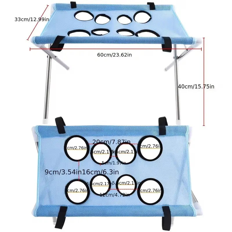 Multi-Functional Pet Grooming Hammock with Bath Support Rack, Ideal for Cat & Dog Bathing and Nail Trimming