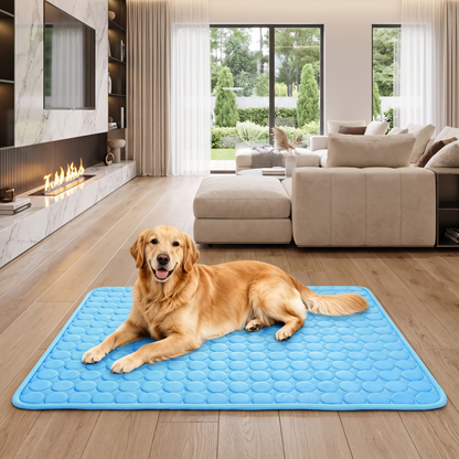 Ayvela FrostPad Dog Cooling Mat — Self-Cooling Ice Silk Pad for Pets