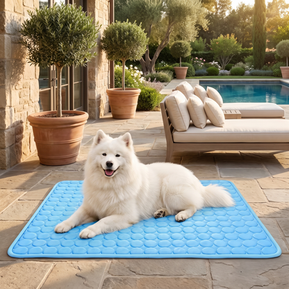 Ayvela FrostPad Dog Cooling Mat — Self-Cooling Ice Silk Pad for Pets